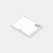 Tekeningen van oude wilde zwijnen zwart-wit #2 post-it® notes (Schuin)