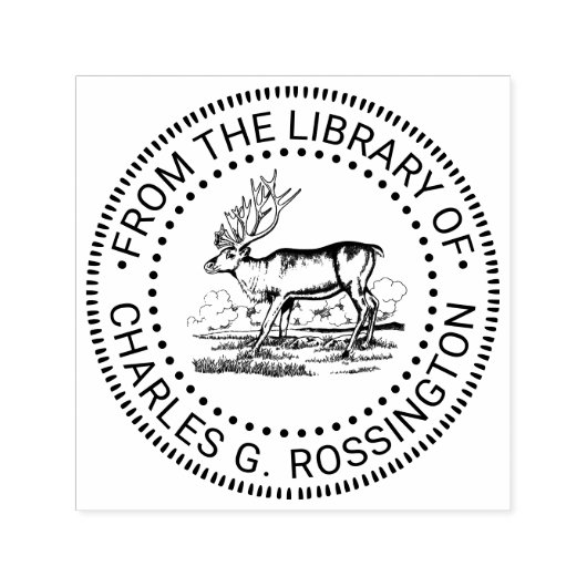 Tekeningen van rendieren uit de bibliotheek Boekna Zelfinktende Stempel (Design)