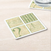 Tekeningen visuittreksel visuittreksel van Charikl Kartonnen Onderzetters (Schuin)