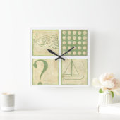 Tekeningen visuittreksel visuittreksel van Charikl Vierkante Klok (Huis)