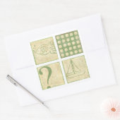 Tekeningen visuittreksel visuittreksel van Charikl Vierkante Sticker (Envelop)