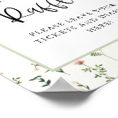 Tekeningen voor baby shower luierspel in wilde blo poster (Hoek)