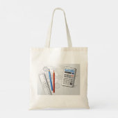 Tekenkantoor Benodigdheden Tote Bag (Achterkant)
