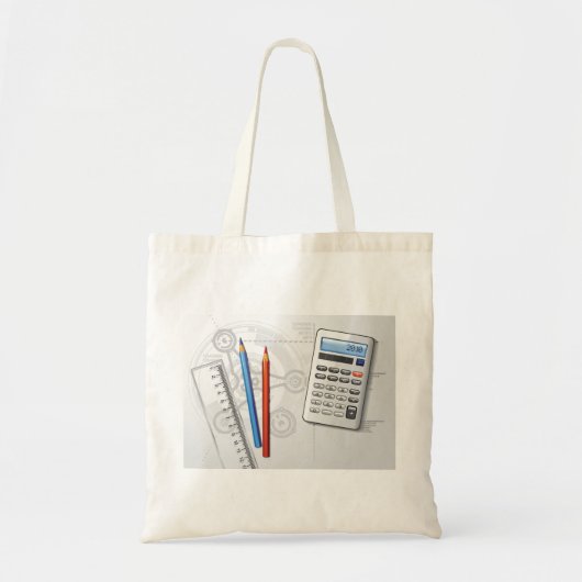 Tekenkantoor Benodigdheden Tote Bag (Voorkant)