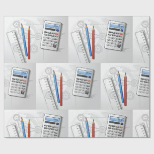 Tekenkantoorbenodigdheden Cadeaupapier
