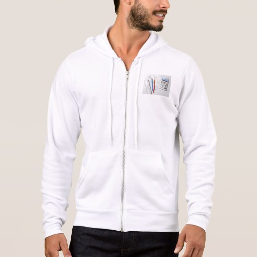 Tekenkantoorbenodigdheden Hoodie (Voorkant)