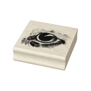  tekenkat Oogkunst Illustratie Rubberstempel