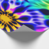 Tekenkleurstof wervelpatroon ontwerp cadeaupapier (Hoek)