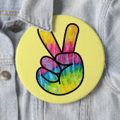 Tekenknop Regenboog Vrede Ronde Button 6,0 Cm (In situ)