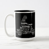 Tekenkraakbeen Tweekleurige Koffiemok (Links)