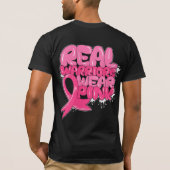 Tekenletters voor Borstkanker Bewustzijn T-shirt (Achterkant)