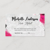 Tekenlijnen | Artistiek | Salon Scissors Afsprakenkaartje (Achterkant)