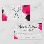Tekenlijnen | Artistiek | Salon Scissors Afsprakenkaartje (Voorkant / Achterkant)