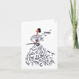 Tekenlijnen Bedankkaart