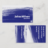 Tekenlijnen - Blauw Visitekaartje (Voorkant / Achterkant)
