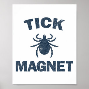 Tekenmagneet Grappige Camping- En Wandelshirt Met Poster