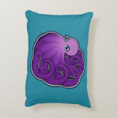 Tekenontwerp gebogen Paarse inktpatronen Accent Kussen (Achterkant (Verticaal))