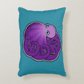 Tekenontwerp gebogen Paarse inktpatronen Accent Kussen (Voorkant(Verticaal))