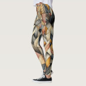 Tekenpastel Abstract Modern Design Leggings (Links)