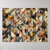 Tekenpastel Abstract Modern Design Poster (Voorkant)