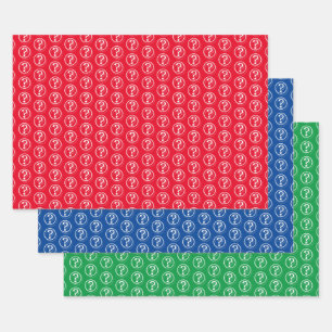 Tekenpatroon 3D Inpakpapier Vel