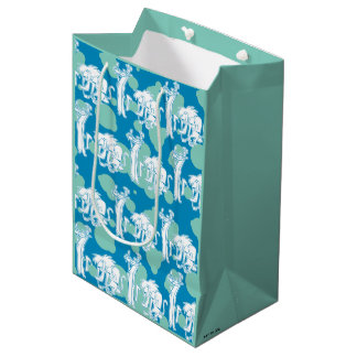 Tekenpatroon en Baboon Blue Medium Cadeauzakje