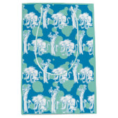 Tekenpatroon en Baboon Blue Medium Cadeauzakje (Voorkant)