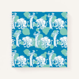 Tekenpatroon en Baboon Blue Notitieboek