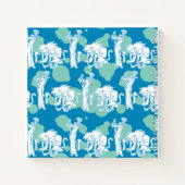 Tekenpatroon en Baboon Blue Notitieboek (Achterkant)