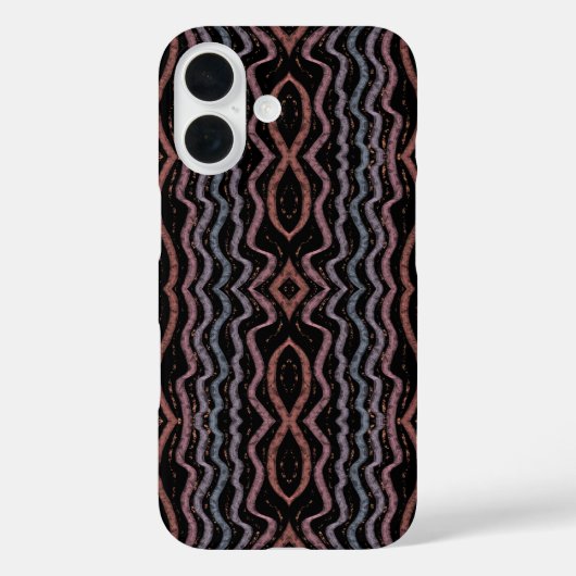 Tekenpatroon van adder slangenhuid Zachte pastel k Case-Mate iPhone Case (Achterkant)
