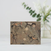 Tekenpatroon van grot briefkaart (Staand voorkant)