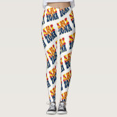 Tekenpatroon vlag Arizona Leggings (Voorkant)