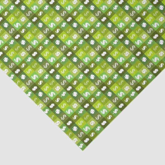 Tekenpatroon voor dollars tissuepapier (Detail)