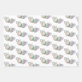 Tekenpatroon voor vlindervleugel inpakpapier vel (Voorkant 3)