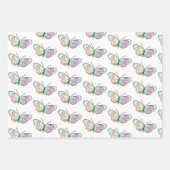 Tekenpatroon voor vlindervleugel inpakpapier vel (Voorkant)