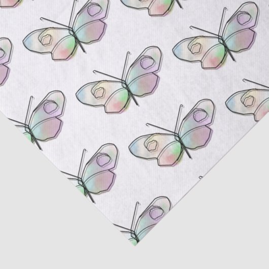 Tekenpatroon voor vlindervleugel tissuepapier (Detail)