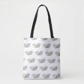 Tekenpatroon voor vlindervleugel tote bag (Voorkant)