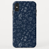 Tekenpatroon wetenschap/chemie Case-Mate iPhone case (Achterkant)