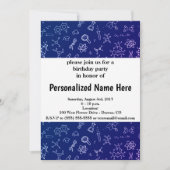 Tekenpatroon wetenschap/chemie kaart (Voorkant)