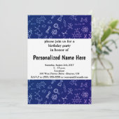 Tekenpatroon wetenschap/chemie kaart (Staand voorkant)