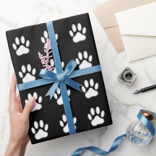 Tekenpatroon witte Cartoon afdrukken Cadeaupapier