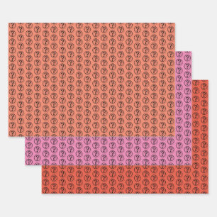 Tekenpatroonkoppeling Inpakpapier Vel