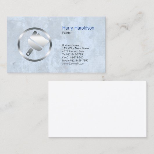 Tekenpenseel Vet pictogram Visitekaartje (Voorkant / Achterkant)