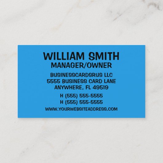 Tekenpenseel Visitekaartje (Achterkant)