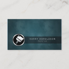 Tekenpenseelpictogram Donker Grunge-Visitekaartje Visitekaartje