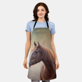 Tekenportret paard schort (Gedragen)
