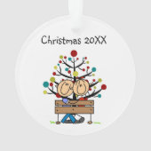 Tekenreekscode op Ornament voor feestdagen op bank (achterkant)