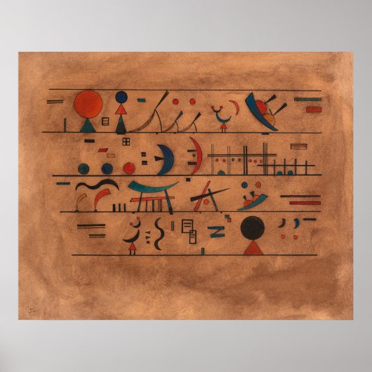 Tekenreeksen van Wassily Kandinsky Poster (Voorkant)