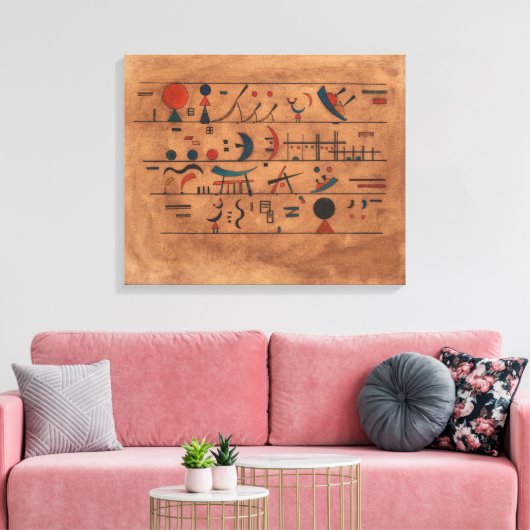 Tekenreeksen | Wassily Kandinsky | Canvas Afdruk (Insitu (Woonkamer))