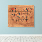 Tekenreeksen | Wassily Kandinsky | Canvas Afdruk (Insitu (Houten vloer))